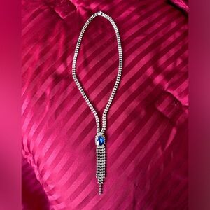 Princess Kate sapphire diamond necklace replica